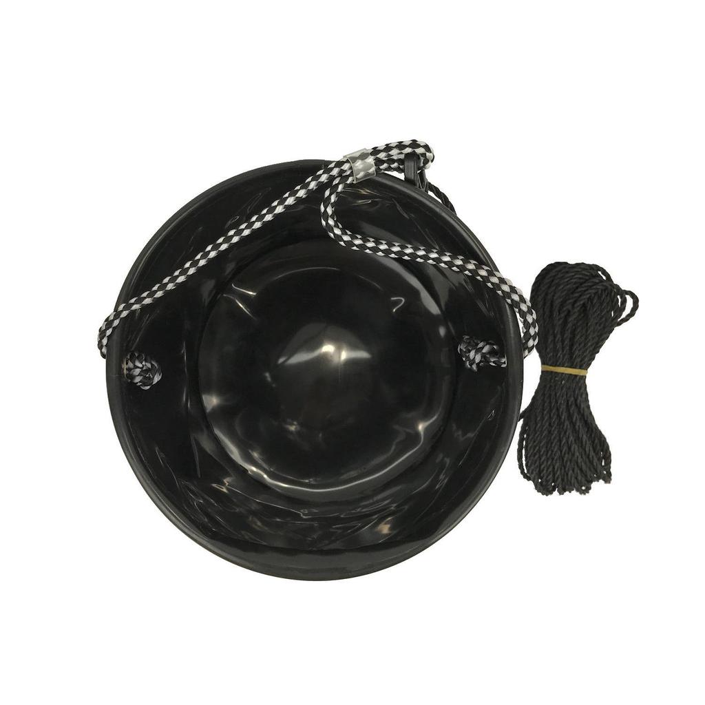 RISEWAY Wiadro na wodę EVA, Odwrócone, Okrągłe, 18 cm, Czarne, UEV-012