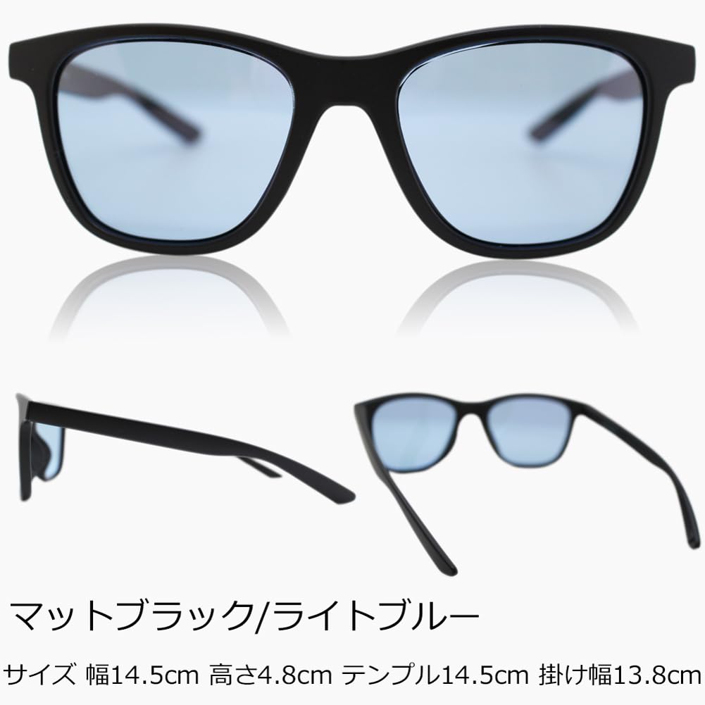 Polarized Sunglasses for Blue Light UV Lenses Matte Blue [Eight Tokyo] Men, Blocking, Sports, Driving, Fishing, Baseball, Golf, Running, Jogging,