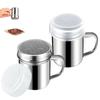 Stainless Steel Powder Sieve Cans Fine Mesh Flour Sifter Powdered Sugar Shake Duster Soda