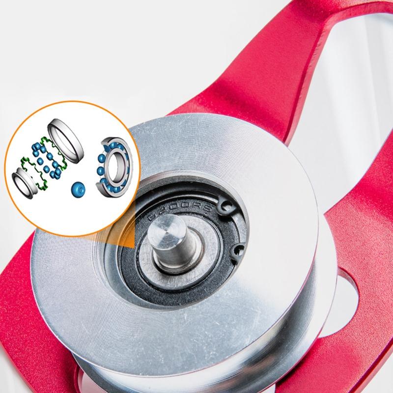 Micro Side Swing Pulley 30KN Climbing Rope Pulley Mountaineering Rescue Pulleys