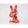 Black Rabbit Sofubi Soft Vinyl Glitter Red Gloss Finish Figure Made In Japan