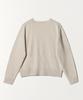 TTUDEMENT V-Neck Muffler Knit Top Light Gray