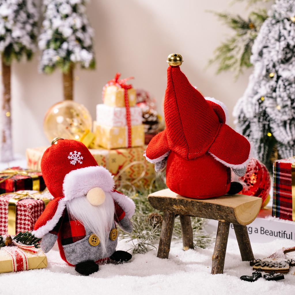 Charming Christmas No-face Doll Decoration Plush Gnome For Seasonal Celebrations