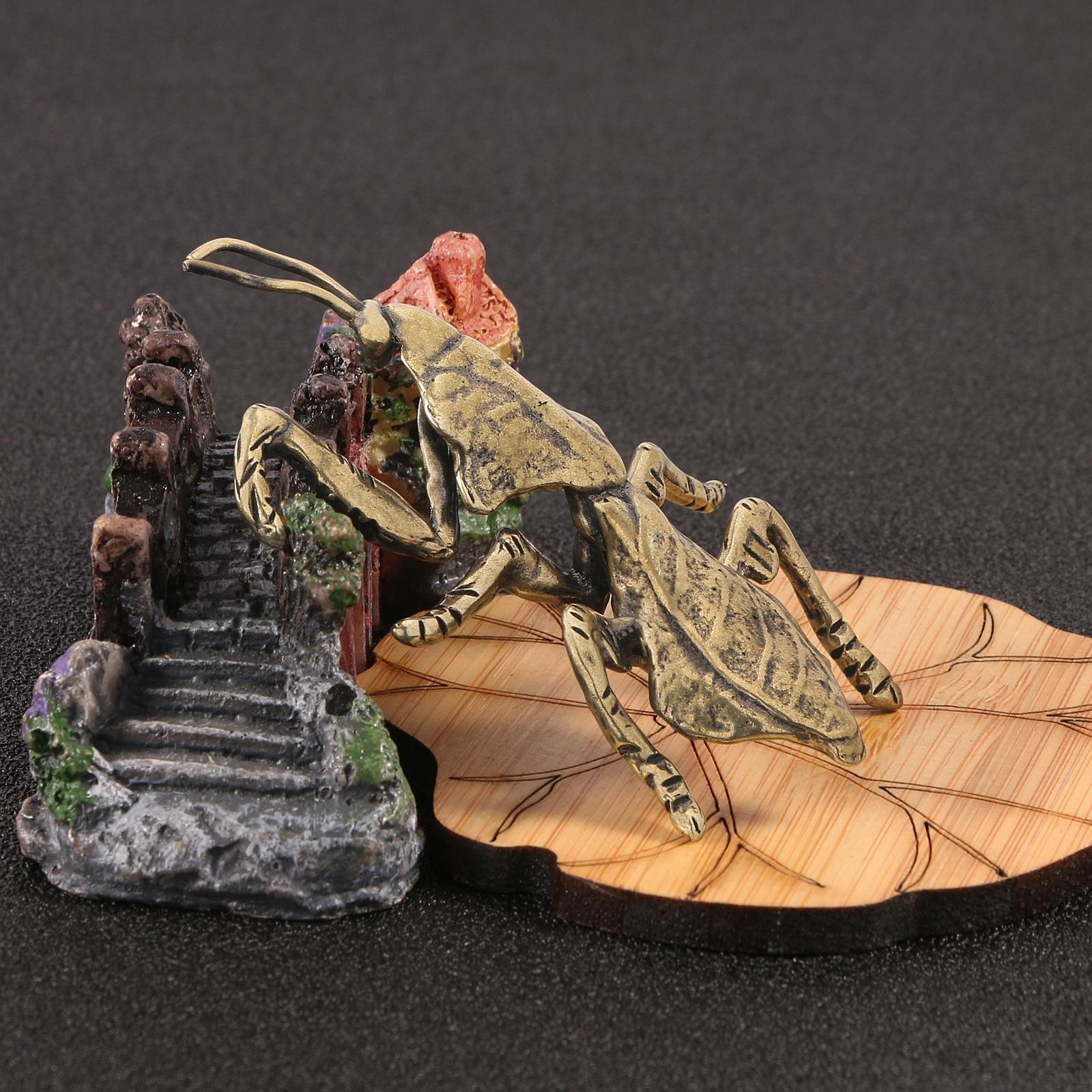 

Brass Praying Figurine Animal Ornament Cute Vintage Tea Lovers Table Decoration Artistic Accessory