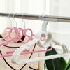 10Pcs Clothes Hanger Durable Heart-Shaped Multifunctional Hangers For Adult Children Clothing Hanging Supplies