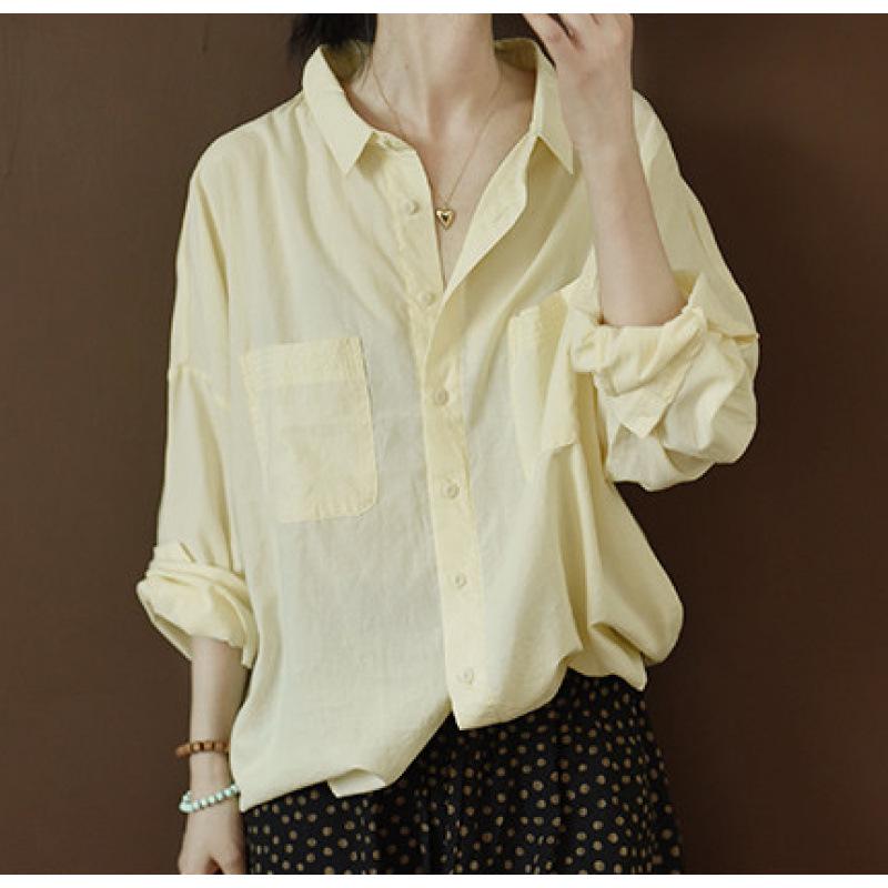 Korean Style Women s Loose Sun Protection Shirt XL Plus Size