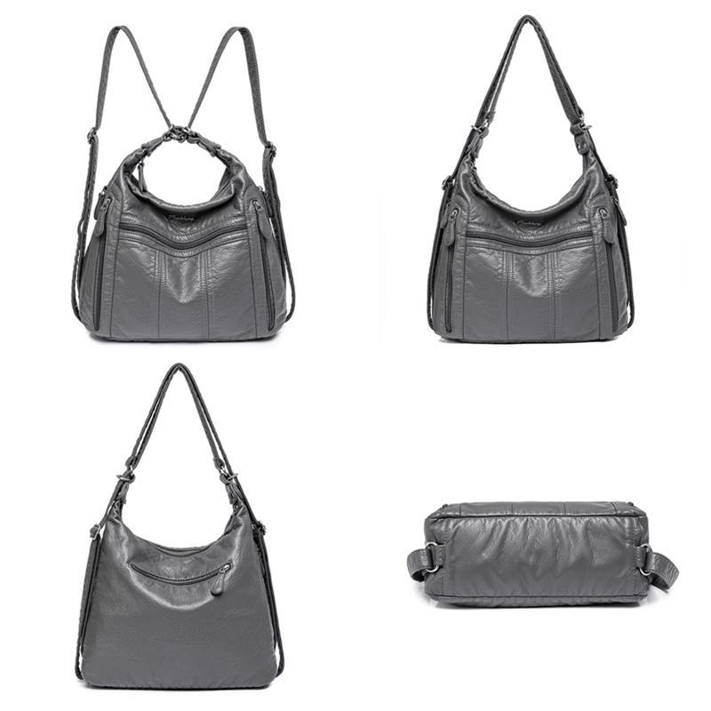 High Quality Large Capacity 3 In 1 Women Backpack Luxury Soft Leather Shoulder Crossbody Bag For Women Fashion Ladi