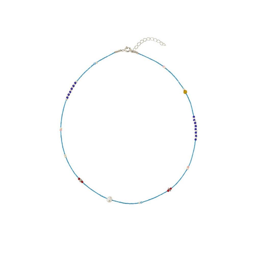 925 Turquoise Blue Point Necklace