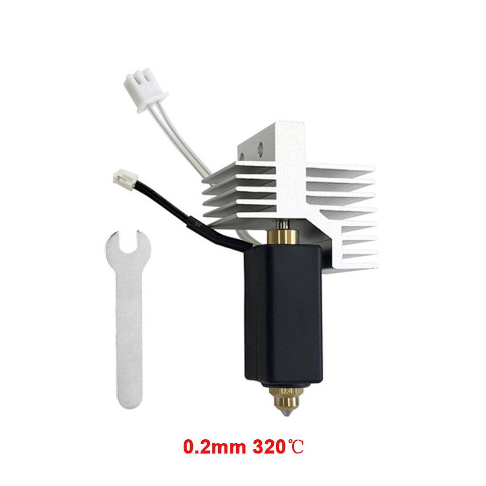 

Ceramic Hot End Print Head with A Wrench Hardened Steel Nozzle for Elegoo Centauri Carbon 0.2mm