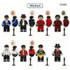 Michael Jackson Mini Figurka Stavebnice Klasický Zpěvák Designový Stolní Ozdoba Sváteční Sběratelský Dárek