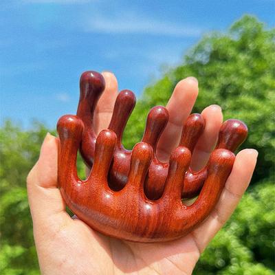 Sandal Ağacı Beş Parmak Meridyen Masajı Anti-Vida Tarak Aktivite Spor Salonu Kıvırcık Saç Fırçası Hediye Kadınlar İçin Sağlık Bakım Araçları