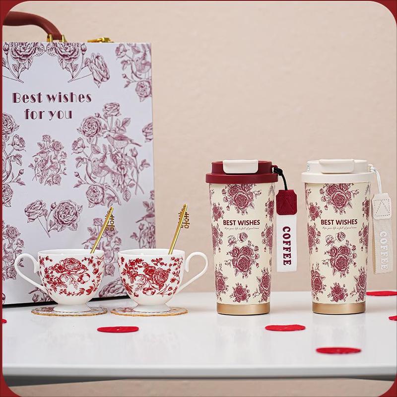Forbidden City Palace Auspicious Wedding Couple Mug Set