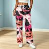 Women's Color Drawstring Elastic Waist Scrub Pants with Pockets for Nurses and Caregivers