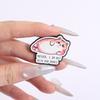 Fat Cat Enamel Pins Custom I AM BUT SKIN AND BONES Brooches Lapel Badges Clothes Funny Jewelry Gift for Kids Friends