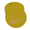 Inkdotpot Pack Of 100 Real Gold Foil Paper Tags Made With Love Text Favor Hang