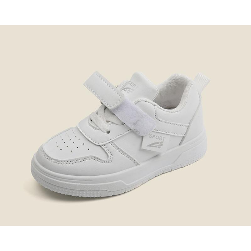 Kids White Breathable Soft Soled Casual Sports Sneakers Unisex For Boys Girls