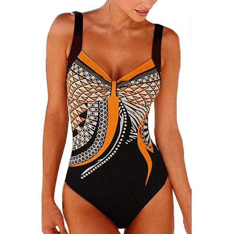 Swimwear Women One Piece Swimsuit Push Up Sexy Bathing Suit Women Swimming for Beach Wear Monokini Plus Size Swimwear 2XL