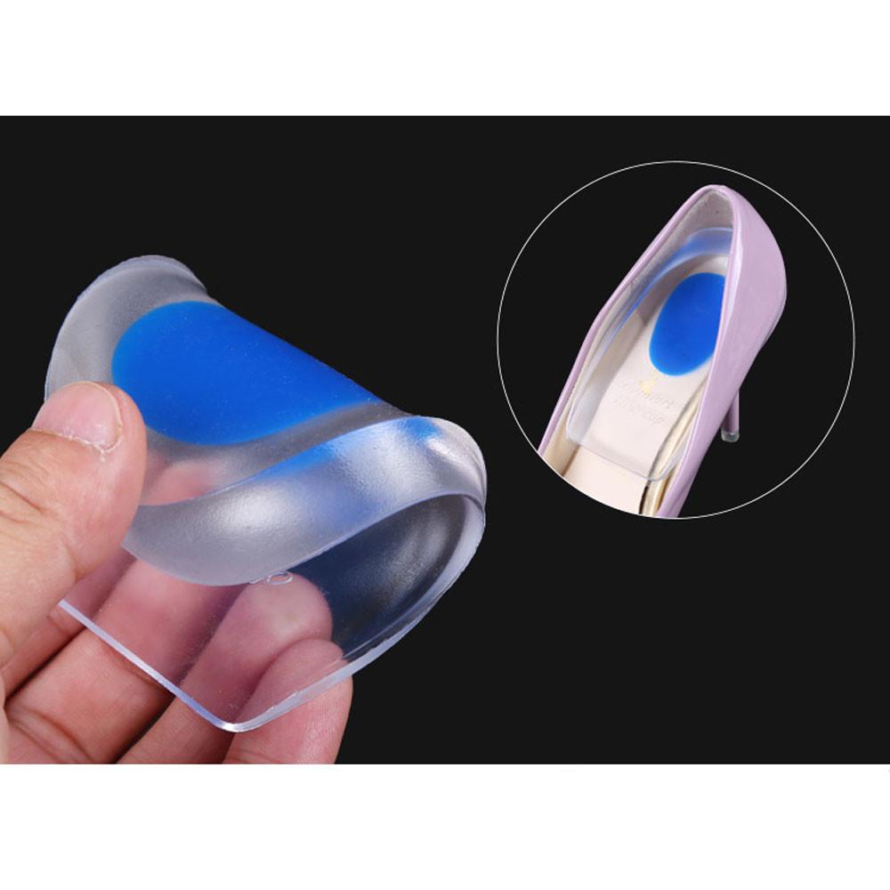 Liroyal Footful 2 Paar Gel-Fersenschalen, Fersenstützpolster, Kissen für Plantar