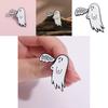 White Ghost Personalized Brooch In Alloy With Fun Cartoon Design For Enthusiasts Halloween