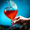 Heart Shaped Cocktail Glass 310ML Wine Glass Clear Stripe Drinking Wine Glass Martini Cocktail Glasses Goblet Cup for Wedding