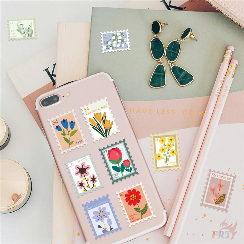 500Pcs/Roll Flower Stamps Kids Rewards Stickers - DIY Scrapbooks Album Decor Sealing Label Decals