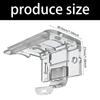 4PCS Stainless Steel Window Blind Mounting Brackets For 25mm Cordless Cellular Shade Headrail Holders with Metal Clip
