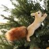 Cute Realistic Squirrel Christmas Tree Hanging Ornaments Pendant Christmas Home Wall Decoration New Year Holiday Party Kids Gift