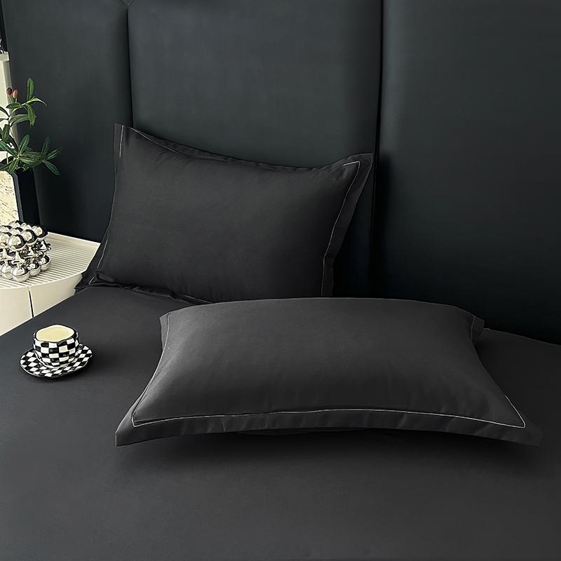 2pcs Pillowcase Decorative Cushion Cover Envelope Style White Gray Khaki Solid Color Home Body Pillow Case 48X74cm