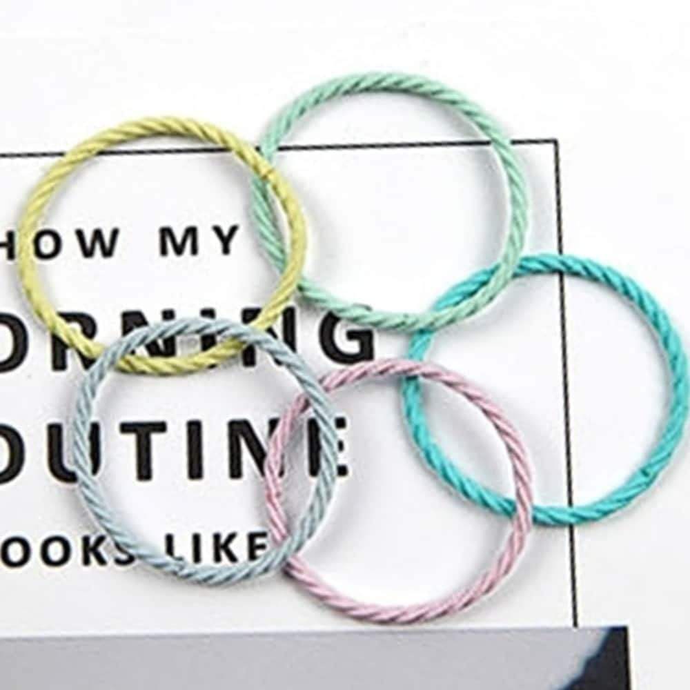 

Пастельная резинка для волос 50 шт. Резинка для волос Аксессуар для волос для начальной школы Резинка для волос