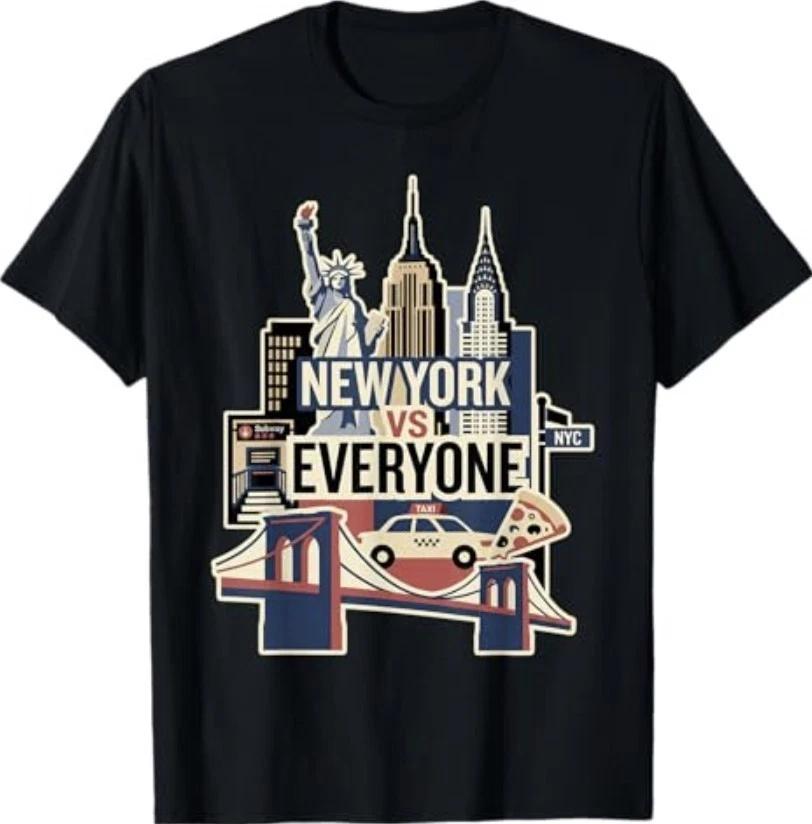Vintage New York VS Everyone Sport New York Graphic Design T-Shirt S