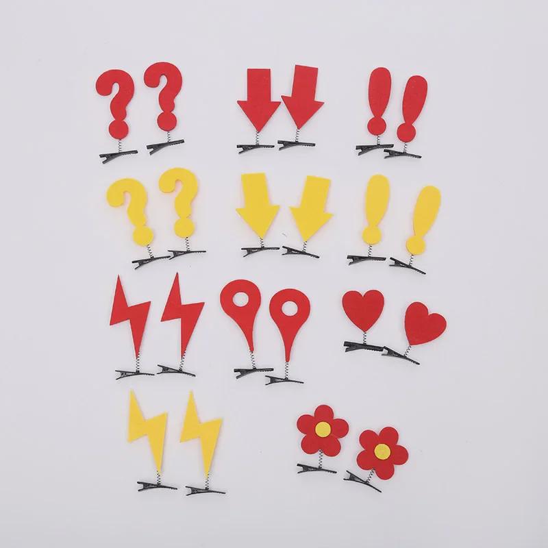 

Korean Cute Flower & Heart Hairpin: Creative & Fun Design