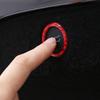 High Performances Carbon Fiber Car Trunk Button Cover Automotive Interior Sticker Trunk Button Rings Suitable for Auto