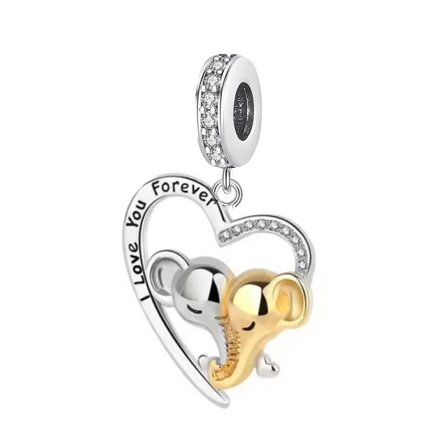 New Trinkets 925 Pure Silver Pink 8 Wings Sunflower Pendant Beads fit Original Charms Bracelet DIY Women Jewelry