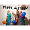 Black Birthday Banner Party Decorations for Women Men Birthday Supplies