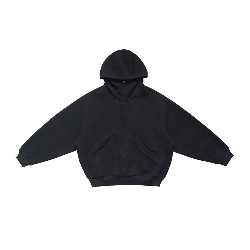 

UNF Heavyweight Air-Feel Oversized Unisex Zip Hoodie for Autumn/Winter M чорний
