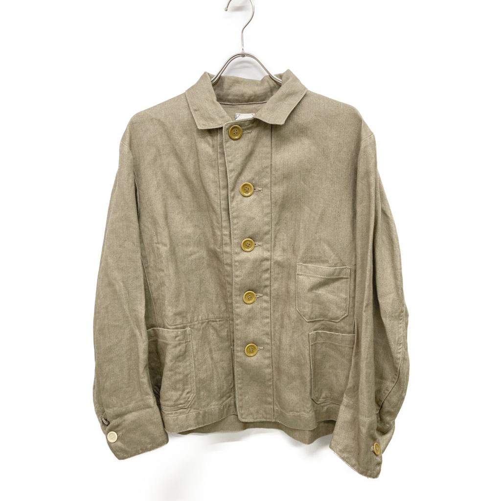 45R 80210051 Beige Linen Herringbone 908 Ocean All Overall All-in-one 2 beigeUsed