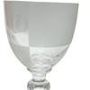 HERMES Damier Checkerboard cup wine glass Crystal glass clear