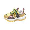 22 Spring New Models Show Feet Small Casual Forrest Gump Shoes European Soft Leather Color Matching Dad Shoes
