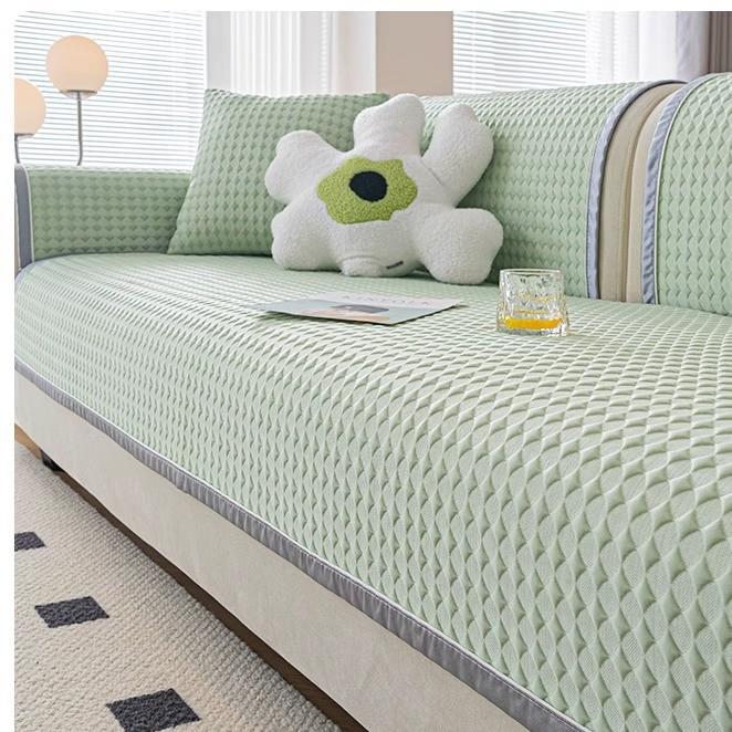 Ice Silk Sofa Cushion, Non-Slip, Advanced Sense, Summer Mat, Seat Cushion, Anti-Cat Paw, Non-Hair Sofa Cover, Cloth Cover, Cool Cushion