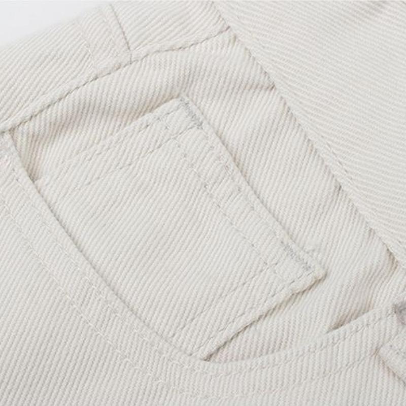 Nuovi Jeans Baggy Vintage Beige anni 2000 Donna Y2k Harajuku Vita Alta Pantaloni Denim Femminili Moda Retro Estetica anni '90 Pantaloni Ampi 2024