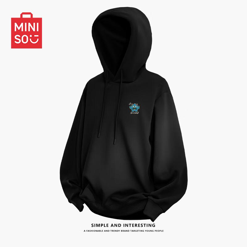 MINISO Men's Roaring Monster Logo Hooded Sweatshirt