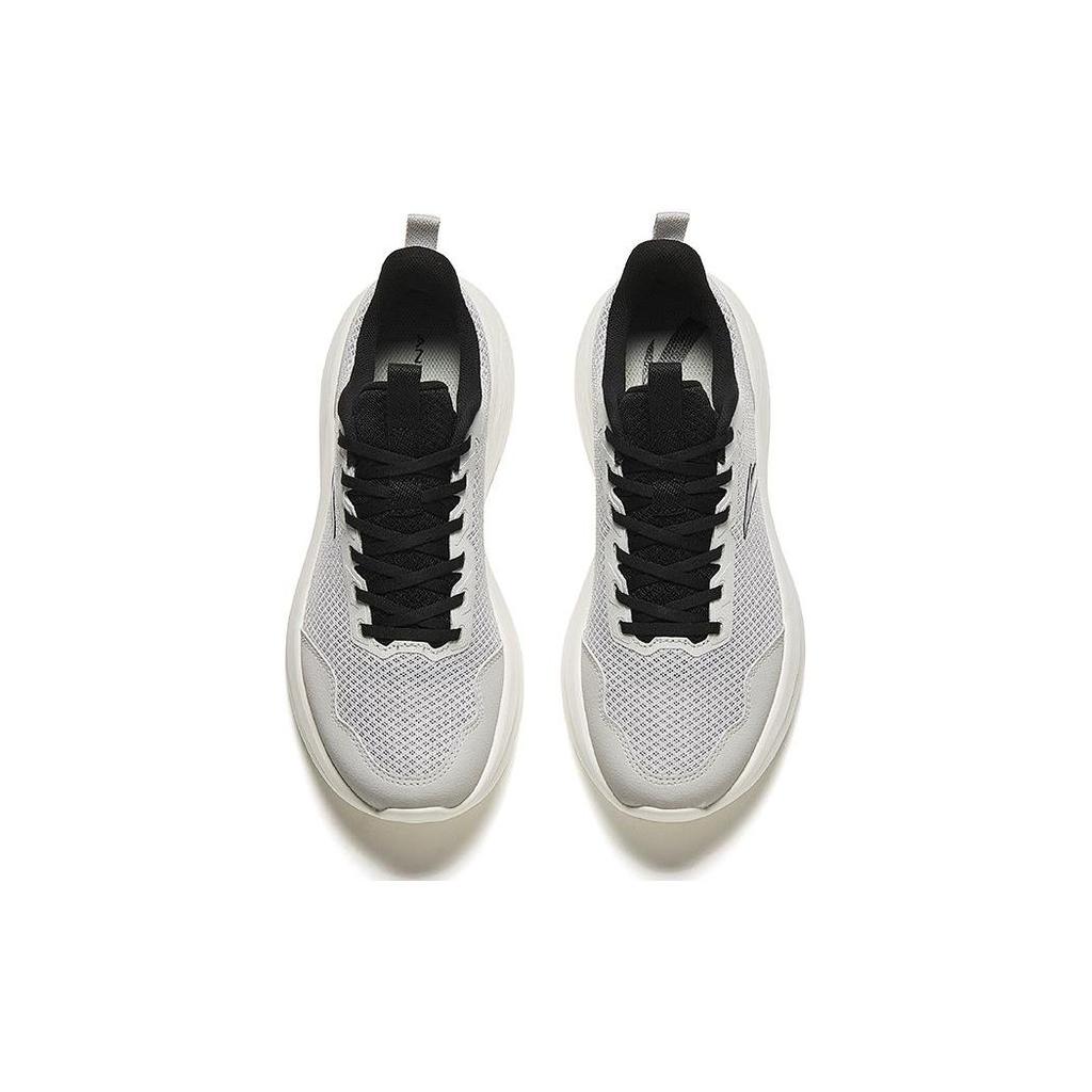 Anta Running Series Shock Absorption Non-Slip Low-Top Running Shoes Men Sneakers Gray Black 912425513-3