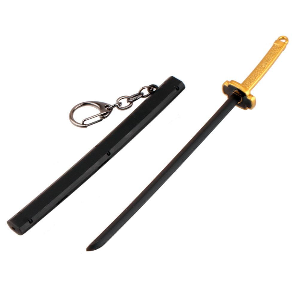 Neuer 17cm Anime Demon Slayer Katana Cosplay Spielzeug Schlüsselanhänger Schwert Katana Schlüsselanhänger mit Scheide Großhandel