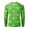 Men's Casual Button-Down Sweatshirt Fashion Printed Long Sleeve Shirt Pullover