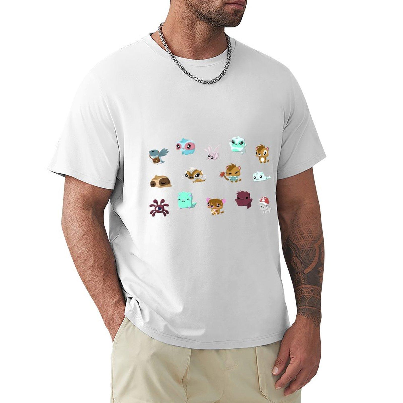 Animal Jam Pets TShirt funny shirt cotton sweat blanks anime shirts men S