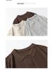 2026 Japanese Trendy Knit Men's Loose Short Sleeve Solid Color Summer Top
