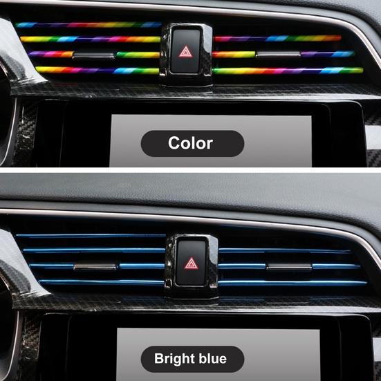 10 Stück Luft-PVC-U-Entlüftungsstreifen, flexible Form, universelles Klimaanlagen-Auslassgitter