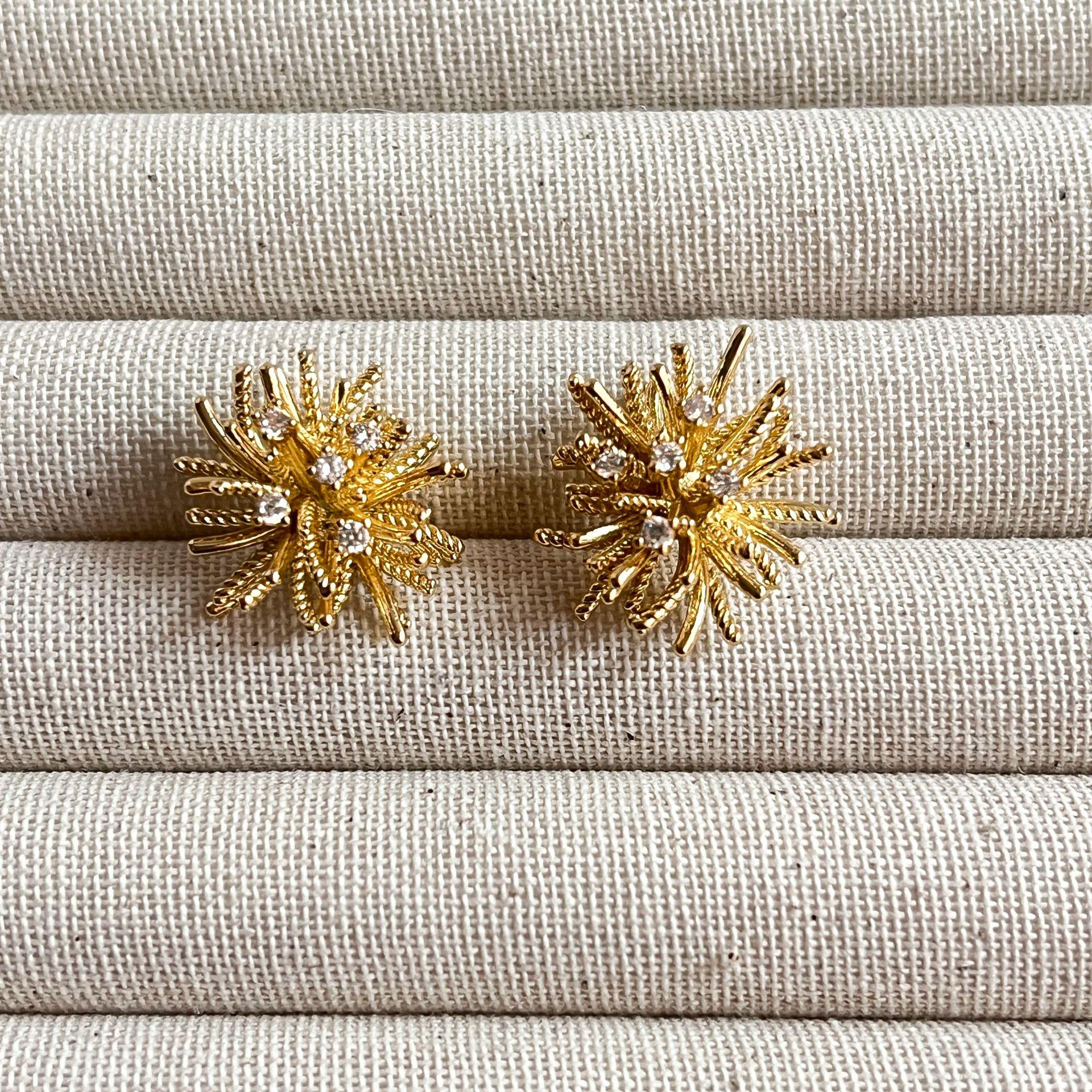 Elegant 2025 Silver Firework Stud Earrings - Women s High-End Fashion Accessory