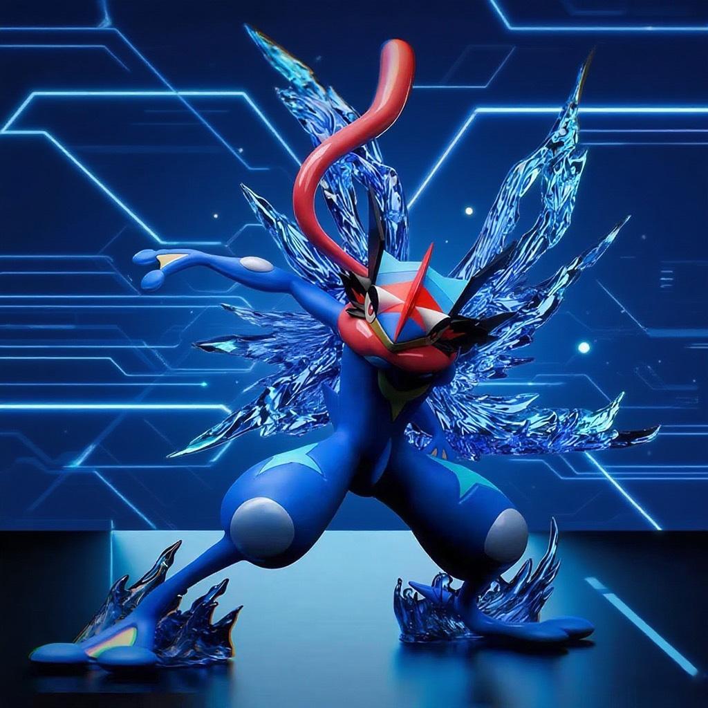 12cm Pokemon Anime Figure Greninja Action Figures Pvc Collection Model Toys Gifts