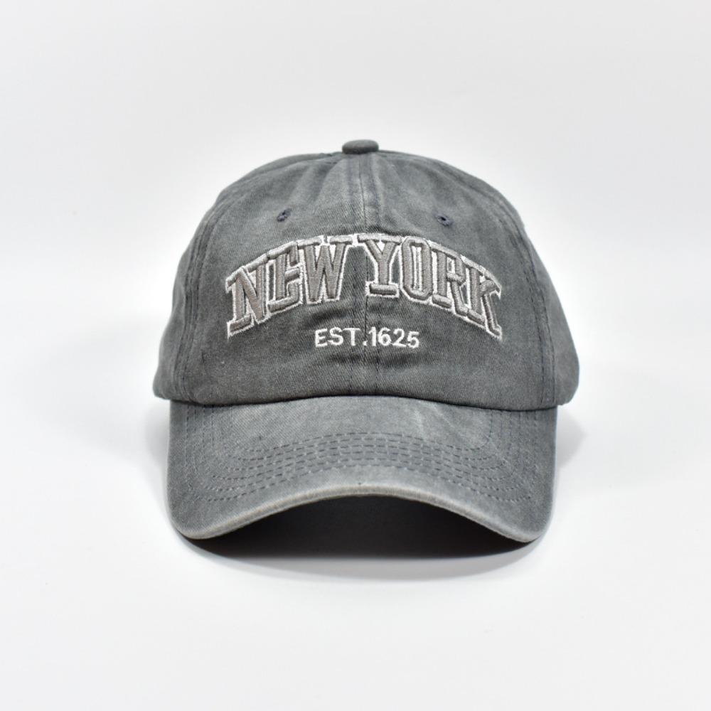 Adjustable Sport Duck Tongue Cap Washable Letter Embroidery Sun Hats New York Baseball Cap  Summer
